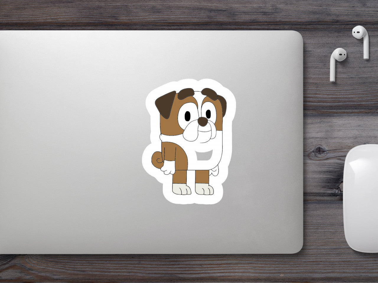 Set 5 bucati, Sticker decorativ, Winton Bluey, Rezistent la apa, NO8756, 6 cm, Multicolor