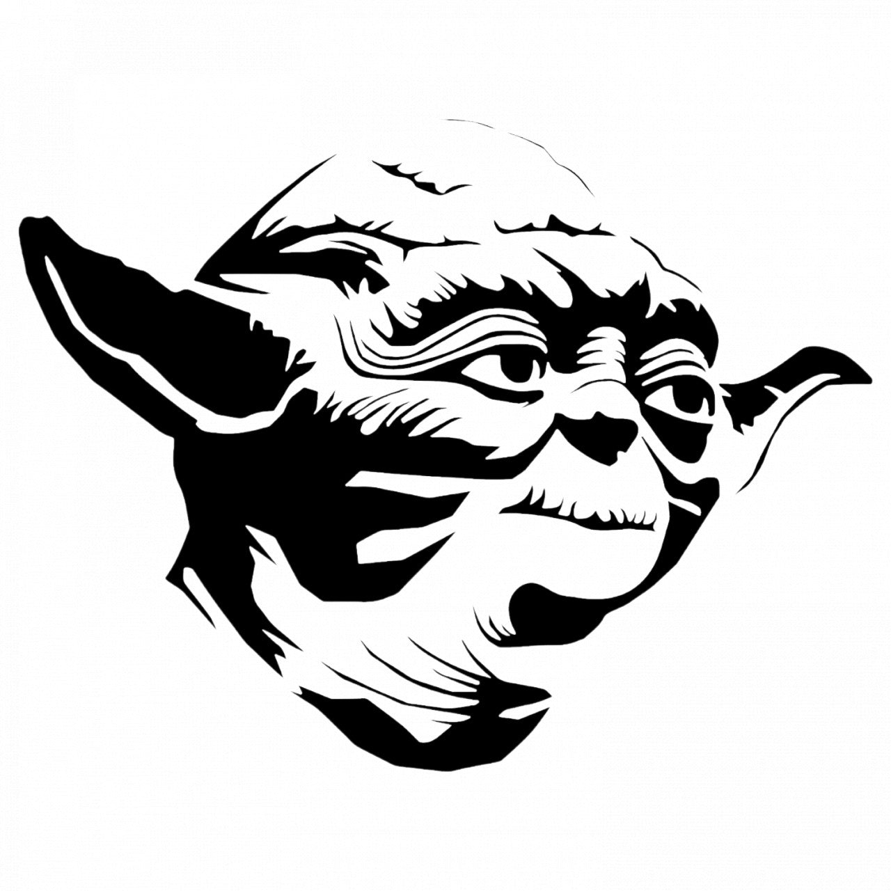 Set 5 bucati, Sticker decorativ, Yoda Star Wars, Rezistent la apa, NO7886, 6 cm, Multicolor