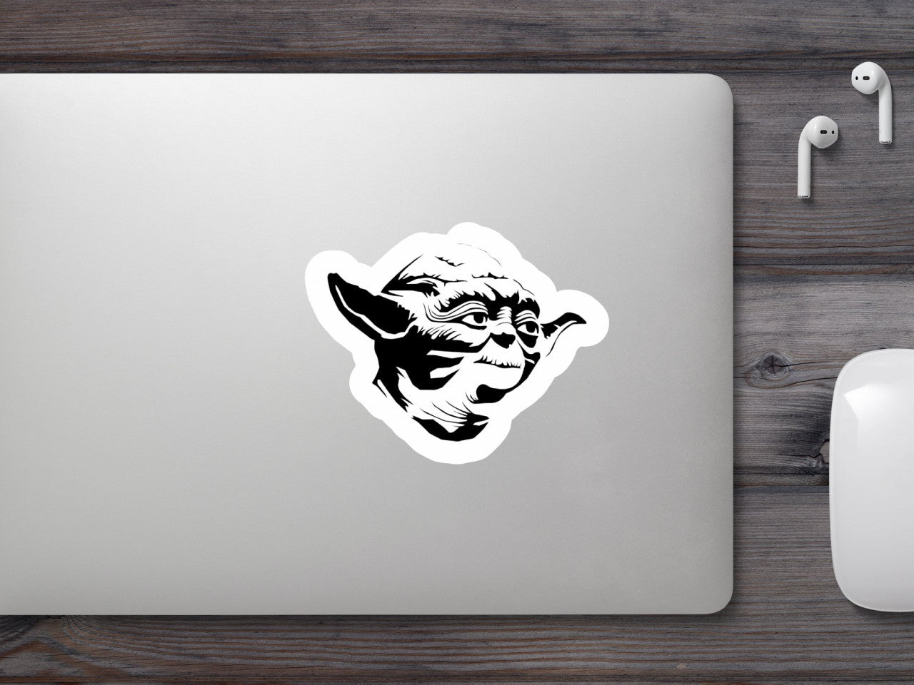 Set 5 bucati, Sticker decorativ, Yoda Star Wars, Rezistent la apa, NO7886, 6 cm, Multicolor