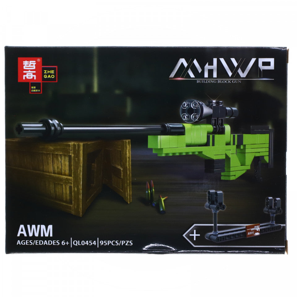 Set de constructie, Arma de jucarie AWM, 95 piese