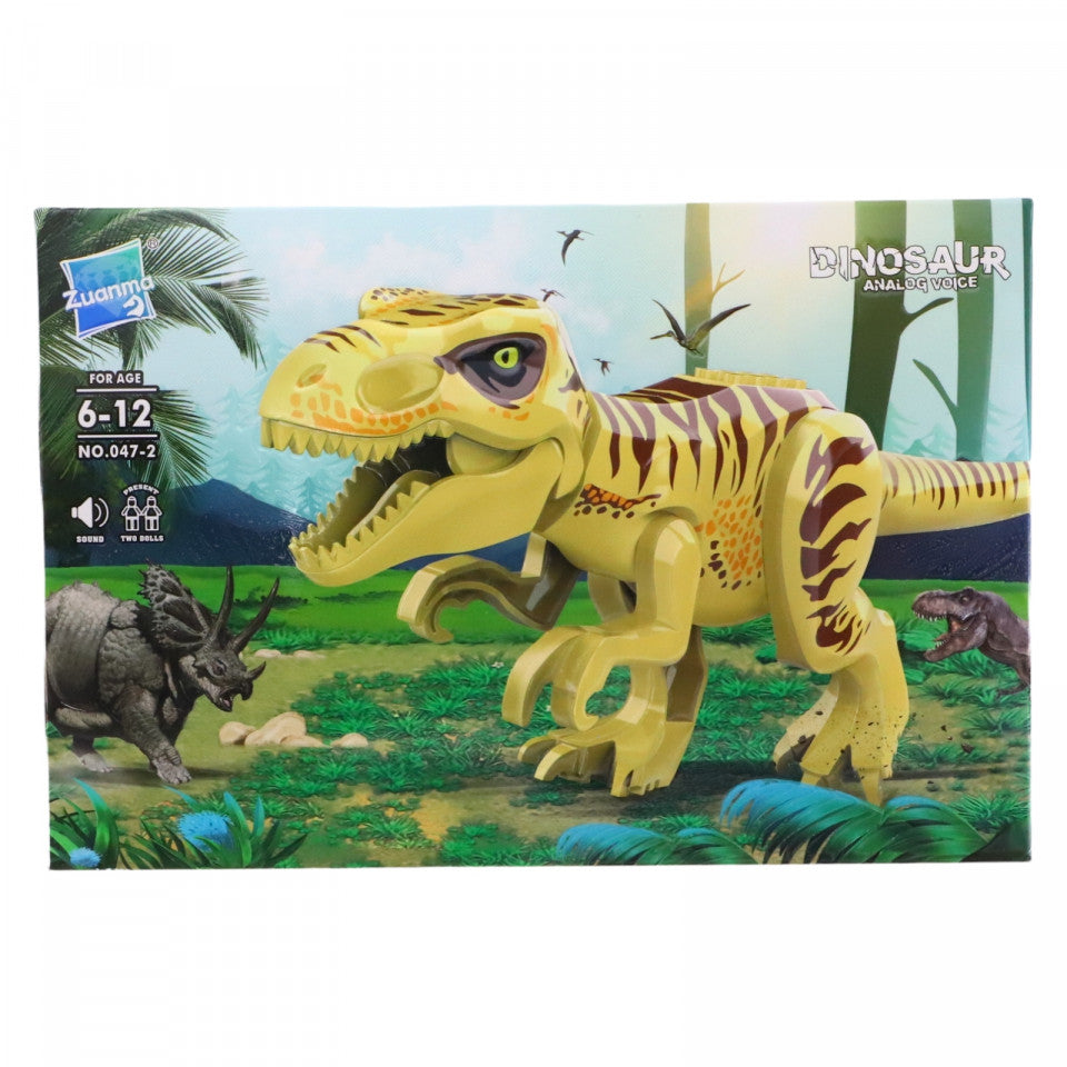 Set de constructie, Dinozaurul Tyrannosaurus Rex, sunet, NO0472, 11.8 x 6.3 x 29 cm