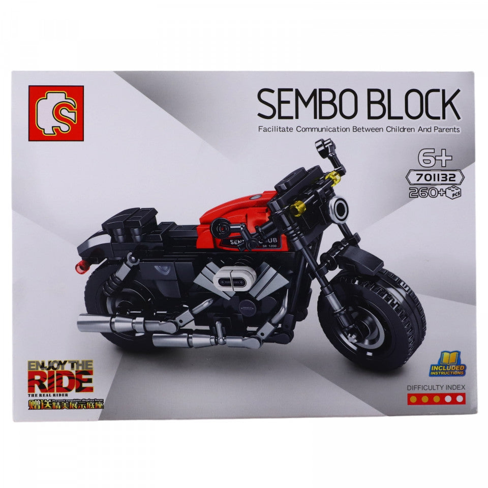 Set de constructie, Harley Davidson, NO701108, 260 piese, Multicolor