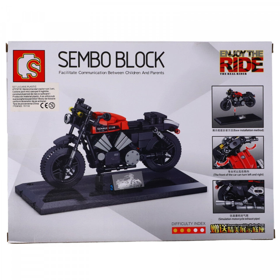 Set de constructie, Harley Davidson, NO701108, 260 piese, Multicolor