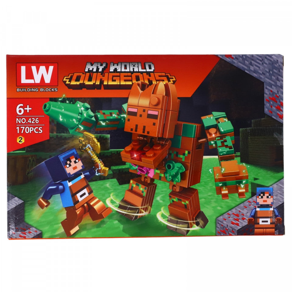 Set de constructie, Minecraft Dungeons, NO426-2, 170 piese, Multicolor