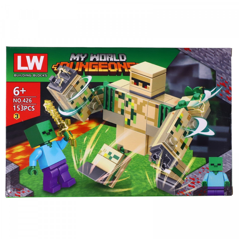 Set de constructie, Minecraft Dungeons, NO426-3, 153 piese, Multicolor