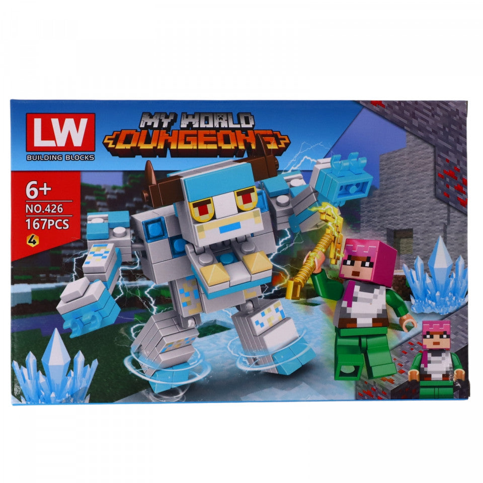 Set de constructie, Minecraft Dungeons, NO426-4, 167 piese, Multicolor