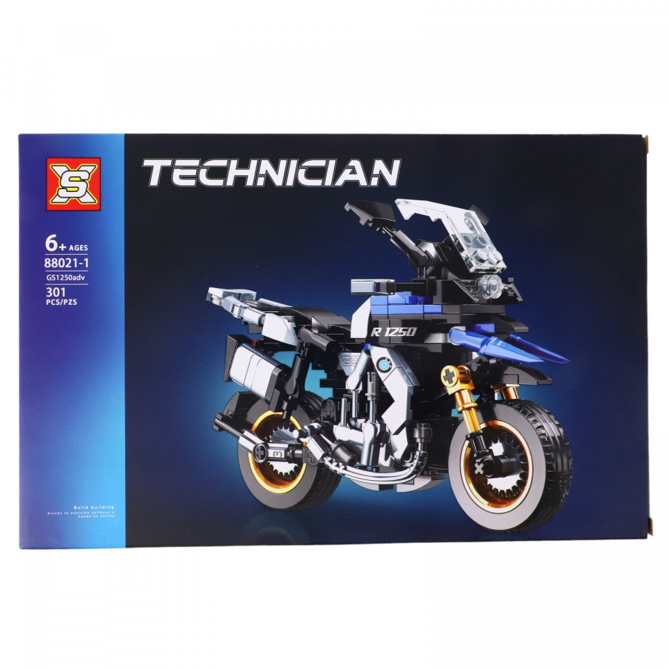 Set de constructie, Motocicleta, BMW R 1250 GS, NO88021-1, 301 piese, Multicolor