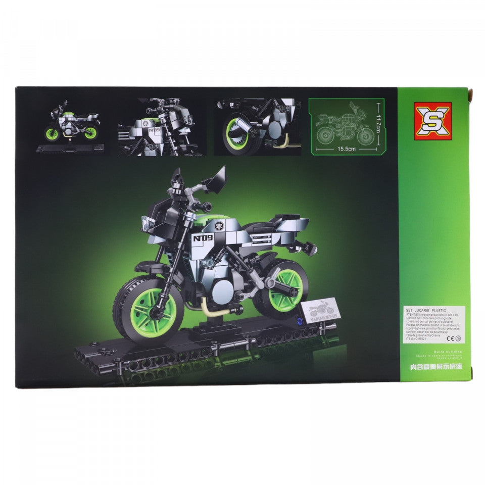 Set de constructie, Motocicleta, Yamaha MT-09, NO88021-4, 266 piese, Multicolor