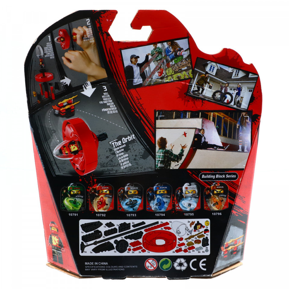 Set de constructie, Titirez Ninja, The Orbit Master, 65 piese