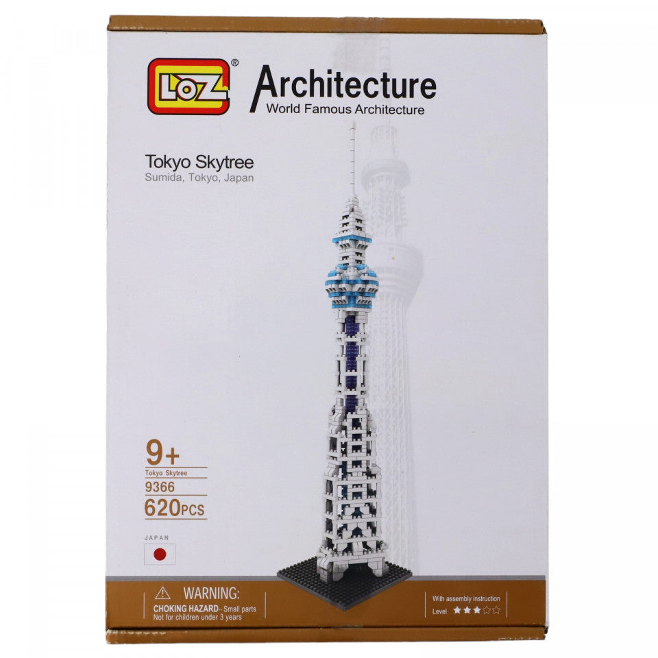 Set de constructie, Tokyo Skytree, Japonia, NO544, 620 piese, 38 cm, Multicolor