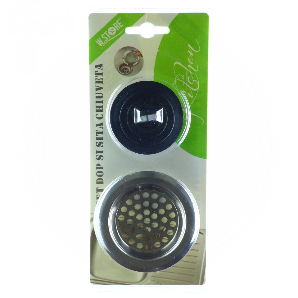 Set dop si sita pentru chiuveta, 7.5 cm