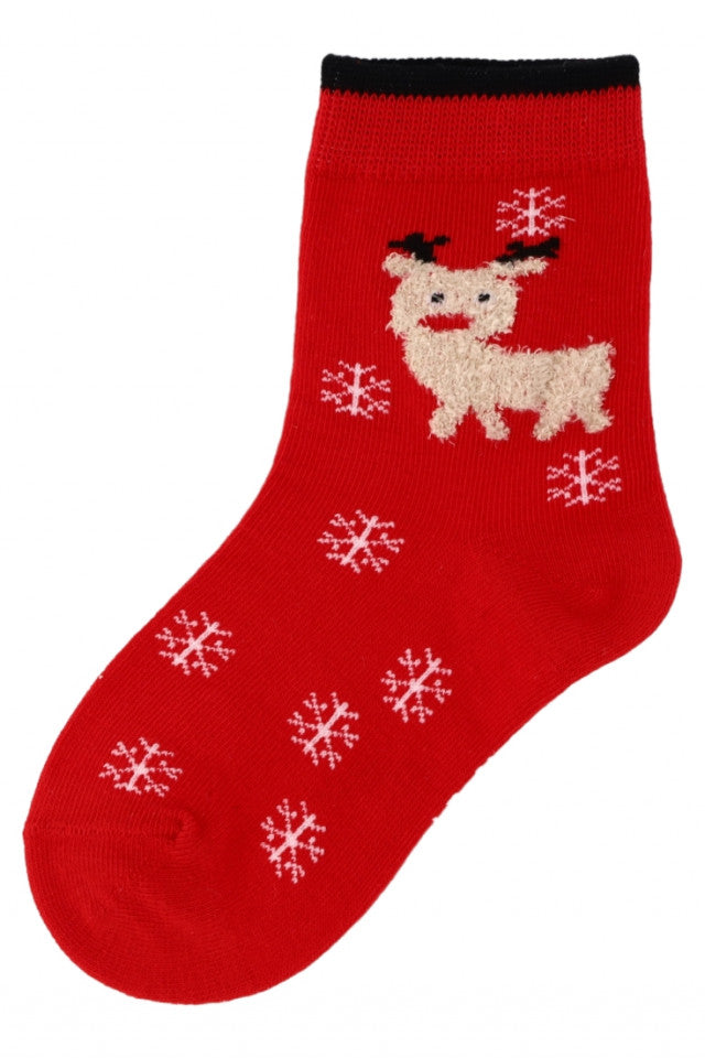 Sosete copii, Craciun, 95% bumbac, Fara cusatura, NO5453, 2-3 ani, Multicolor