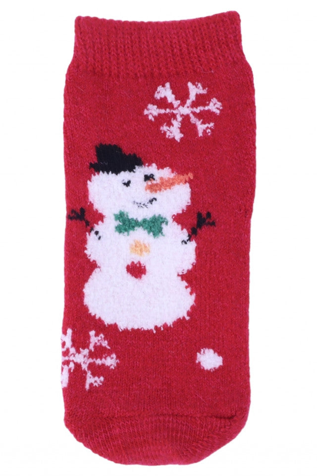 Sosete copii, Craciun, 95% lana angora, Fara cusatura, NO54543, 5-6 ani, Multicolor