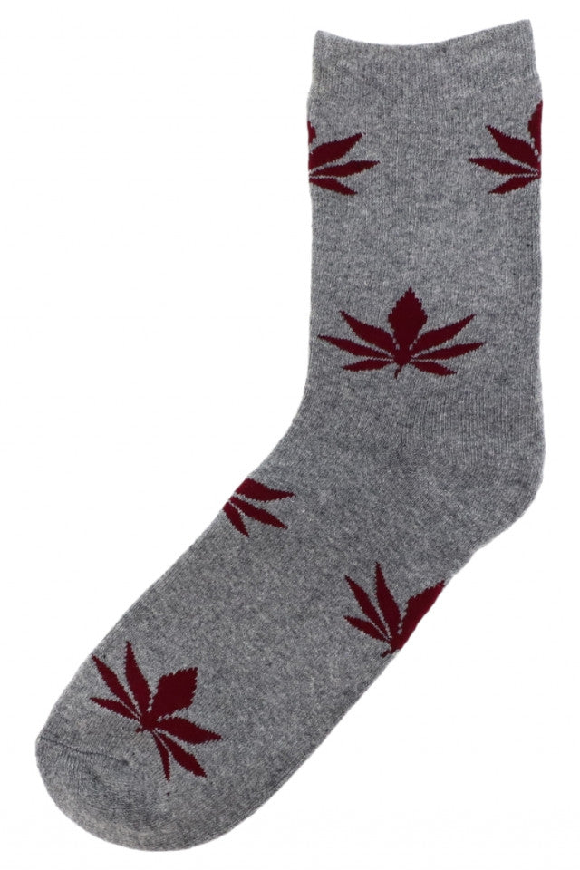 Sosete dama, 95% bumbac, Canabis, NO5448, 36-41, Gri