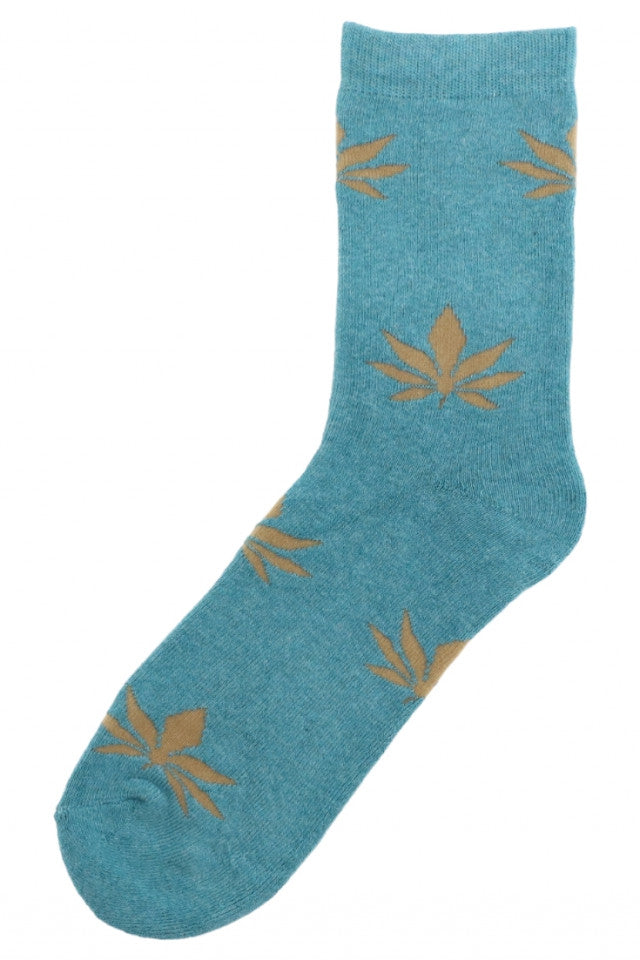 Sosete dama, 95% bumbac, Canabis, NO5449, 36-41, Albastru