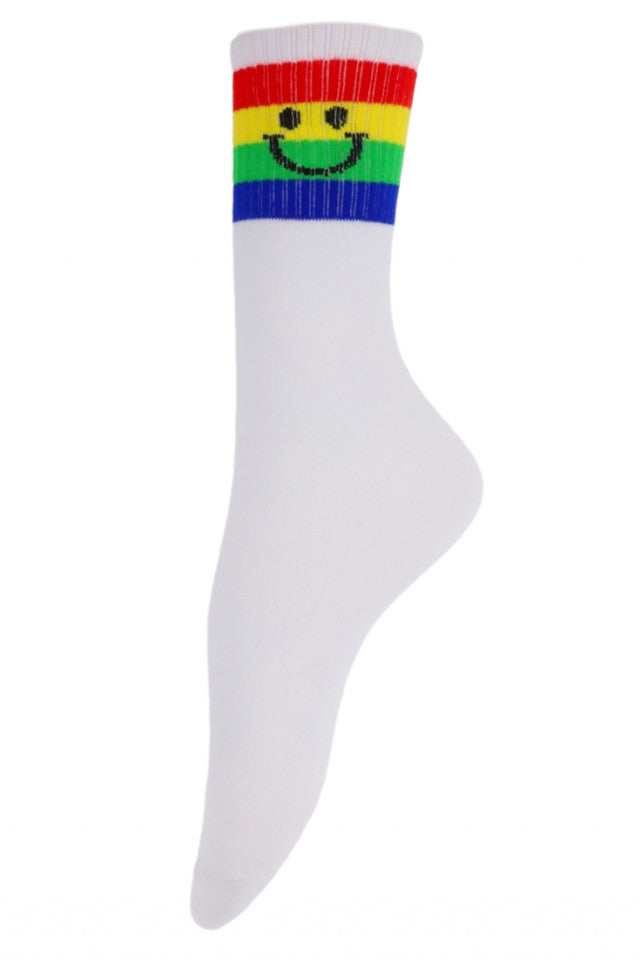 Sosete dama, jambiere, lungi pana la genunchi, 95% Bumbac, Smile, NO1193, marime Universala, Alb