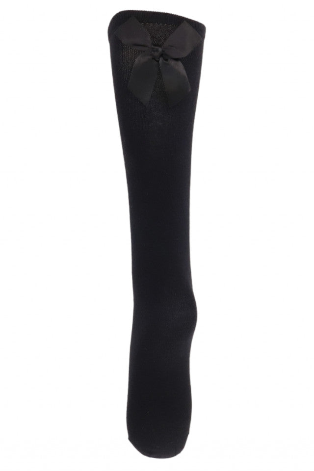 Sosete dama, jambiere, lungi peste genunchi, Funda, 95% bumbac, NO4527, One size INTL, Negru