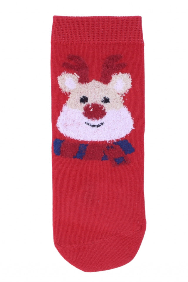 Sosete lungi copii, Craciun, 95% bumbac, Fara cusatura, NO5436, 2-3 ani, Multicolor