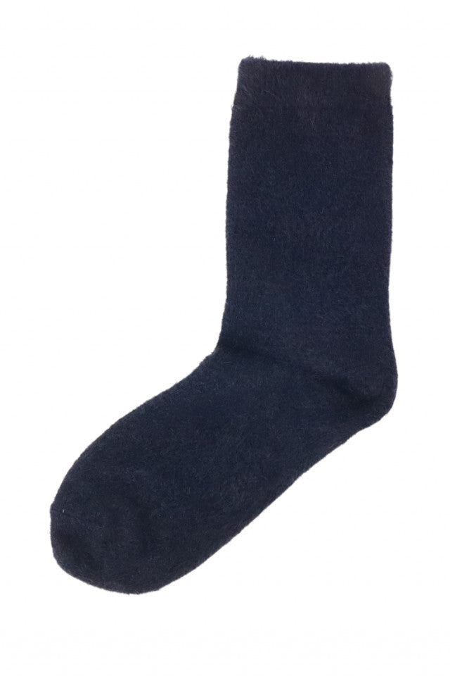 Sosete lungi dama, 80% Lana Nurca, NO2136, 39-42, Albastru inchis