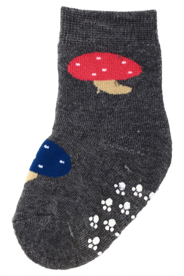 Sosete pentru copii, flausate, antiderapante, 95% Bumbac, NO326, 3 - 6 luni, Multicolor