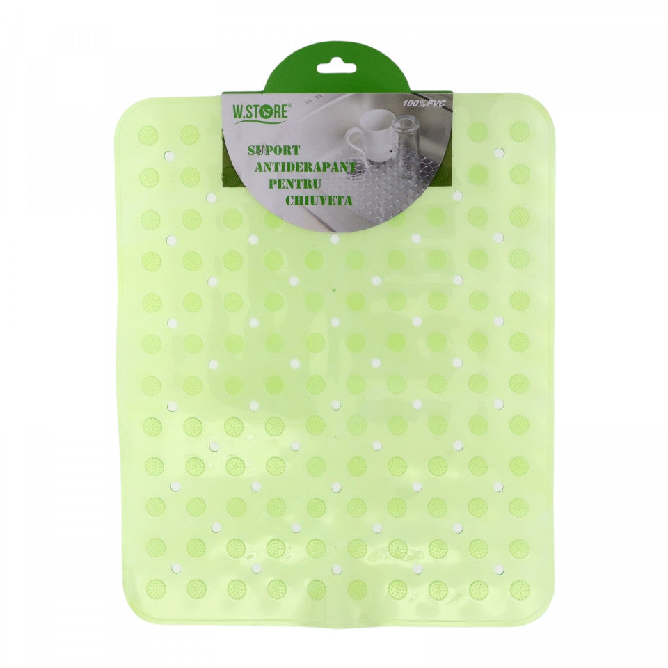 Suport antialunecare pentru chiuveta, 26.8 x 32.7 cm, Verde