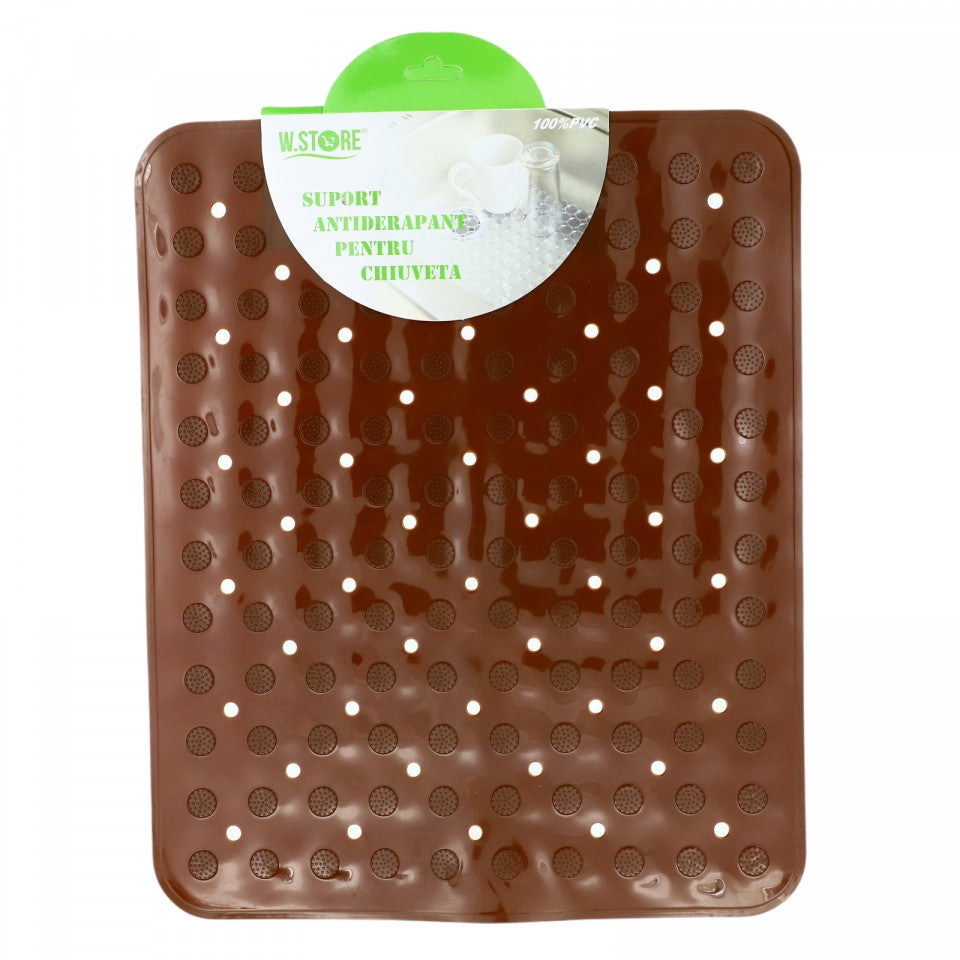 Suport antialunecare pentru chiuveta, 27 x 32.8 cm, Maro