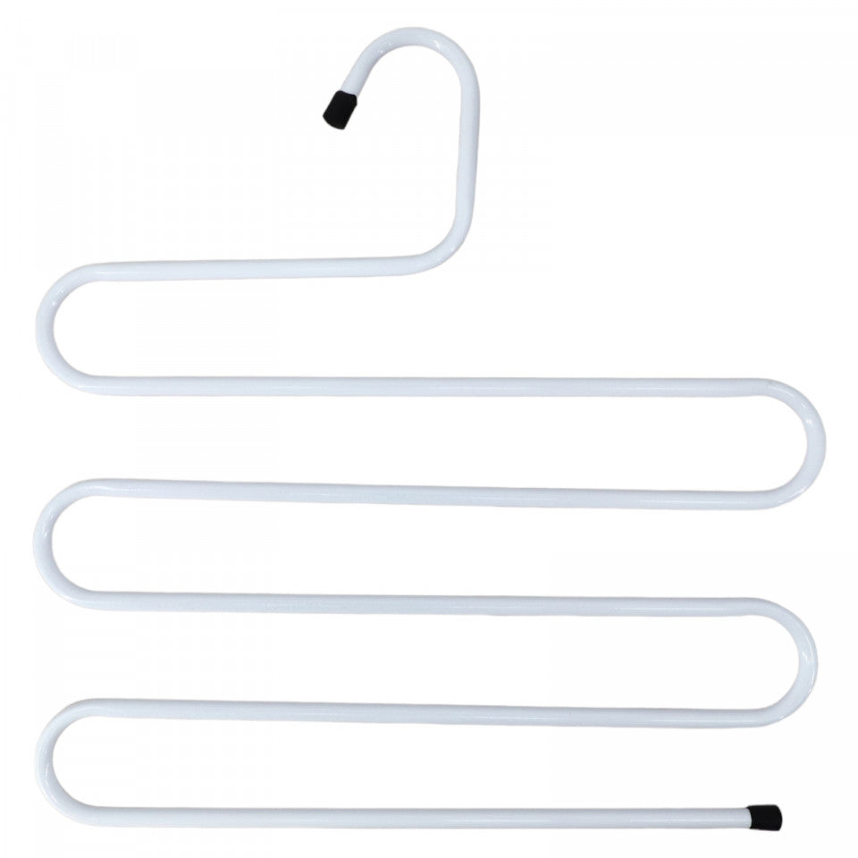 Suport organizator pentru pantaloni sau prosoape, NO324, 33 x 34 cm, Alb