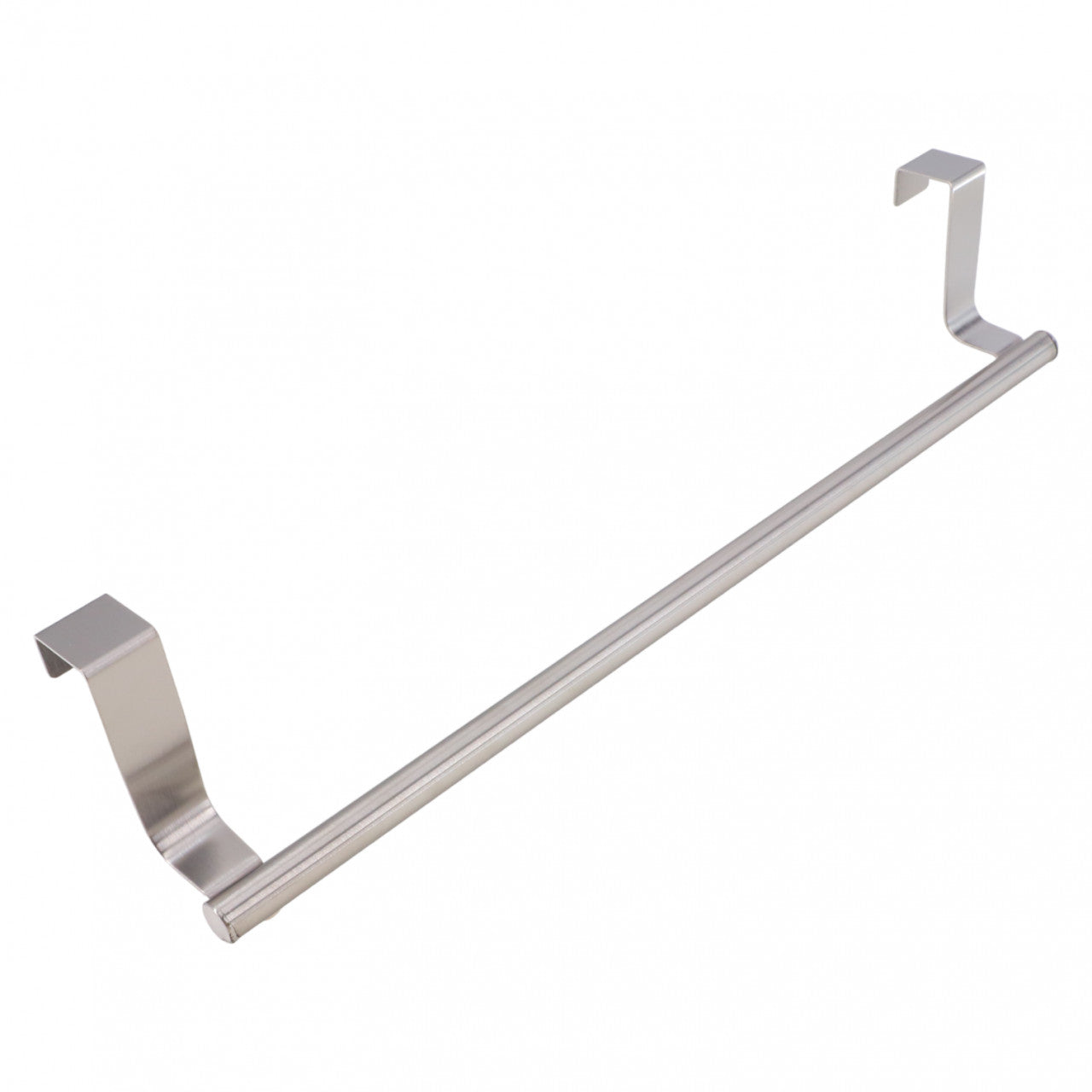 Suport pentru prosoape, de usa sau cabina de dus, NO7178, 6 x 6 x 36 cm, Argintiu