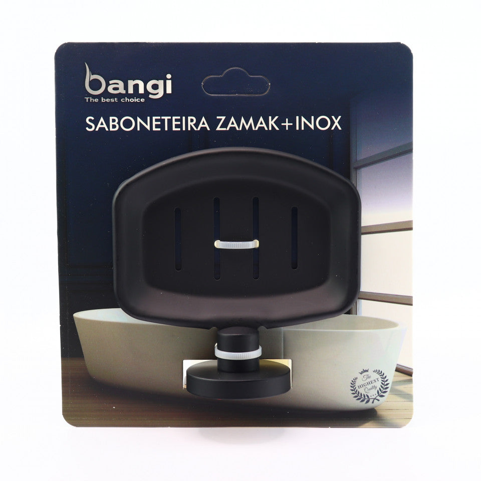 Suport sapun, 11.7 x 11.5 cm, Negru