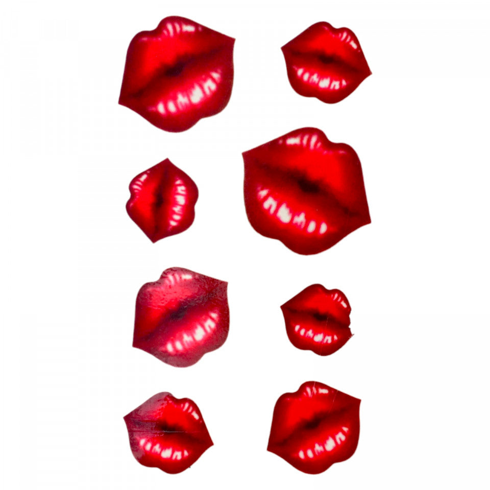 Tatuaj temporar, Buze dulci, GF684, 9.5 x 16.5 cm, Rosu