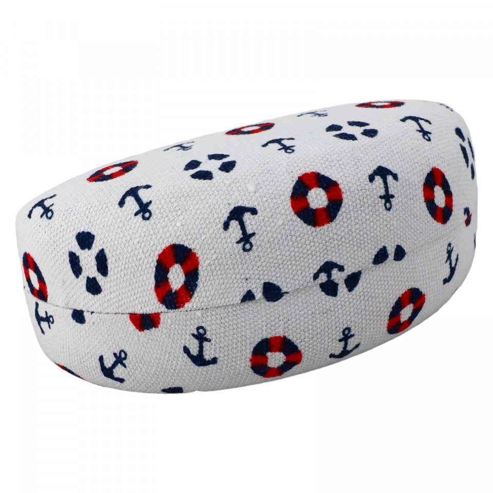 Toc / Etui pentru ochelari, NO3659, 6 x 6.5 x 15 cm, Alb