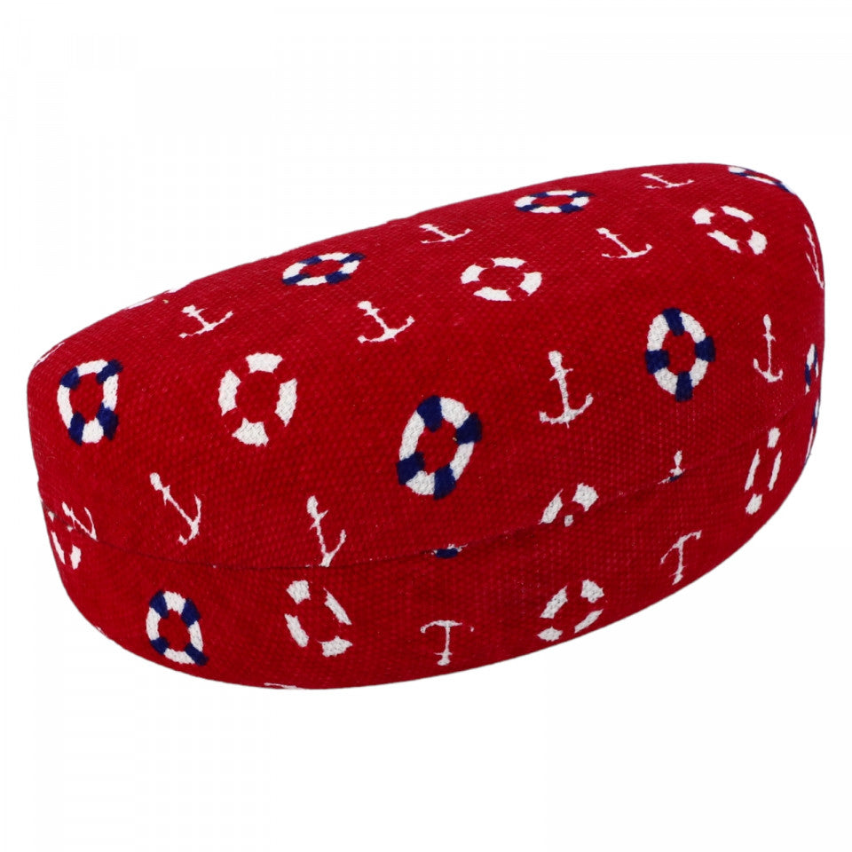 Toc / Etui pentru ochelari, NO3659, 6 x 6.5 x 15 cm, Rosu