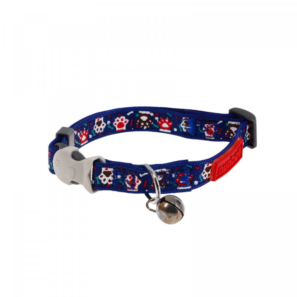 Zgarda pentru pisici, Ajustabila, NO6824, 23 - 35, Albastru