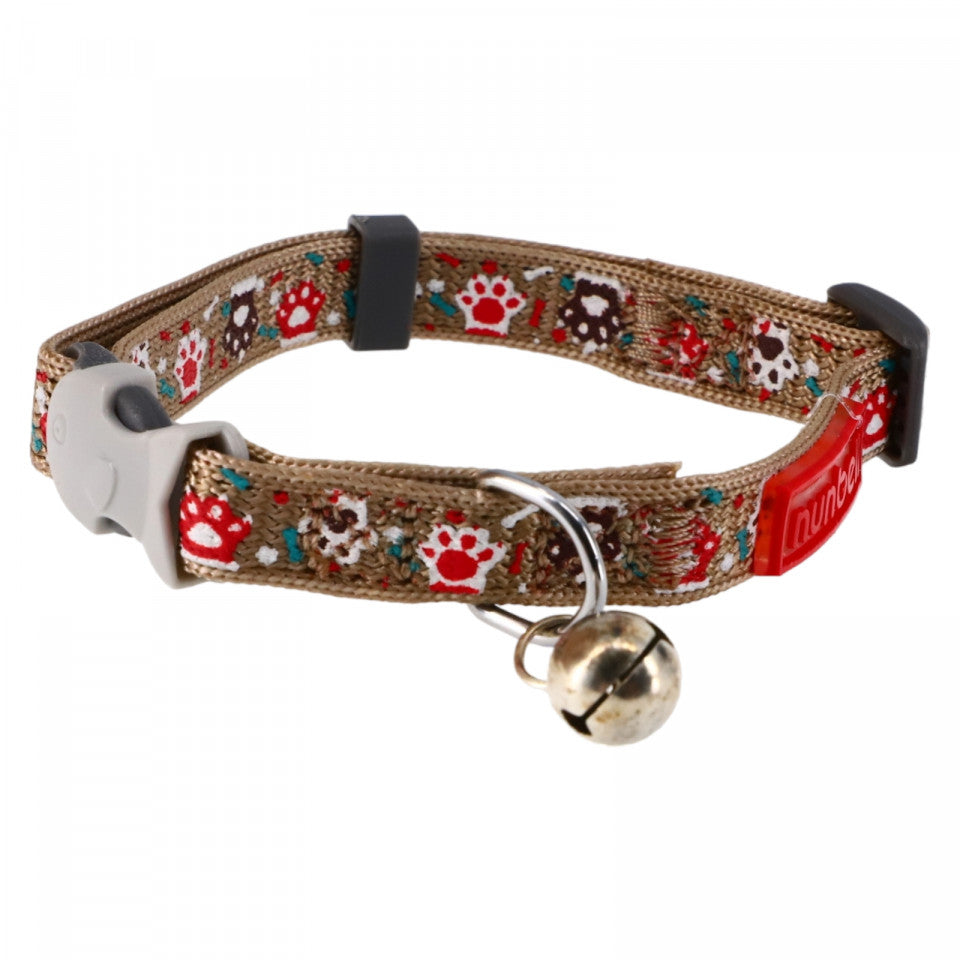 Zgarda pentru pisici, Ajustabila, NO6828, 23 - 35, Maro