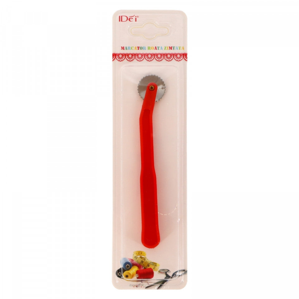 Accesoriu croitorie, Rola marcare materiale, 13.7 cm, Rosu