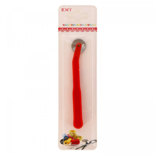 Accesoriu croitorie, Rola marcare materiale, 13.7 cm, Rosu