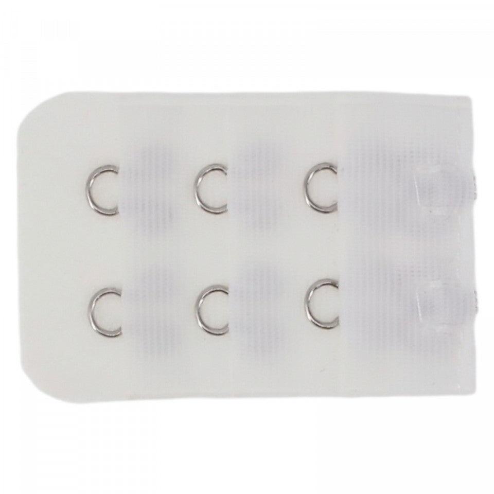 Accesoriu pentru sutien, 2 randuri, prelungire, tip mos cu baba, Alb