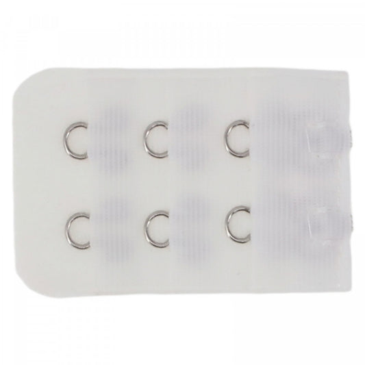 Accesoriu pentru sutien, 2 randuri, prelungire, tip mos cu baba, Alb