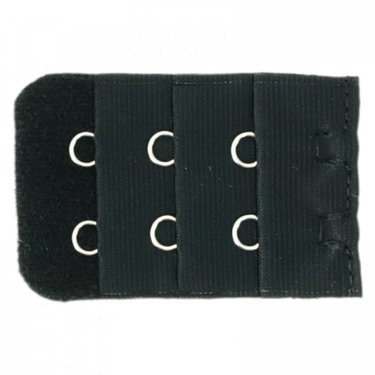 Accesoriu pentru sutien, 2 randuri, prelungire, tip mos cu baba, Negru