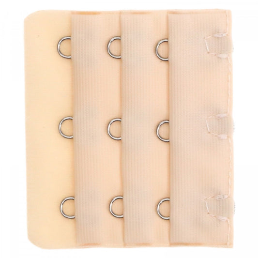 Accesoriu pentru sutien, 3 randuri, prelungire, tip mos cu baba, Bej