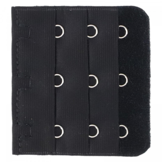 Accesoriu pentru sutien, 3 randuri, prelungire, tip mos cu baba, Negru