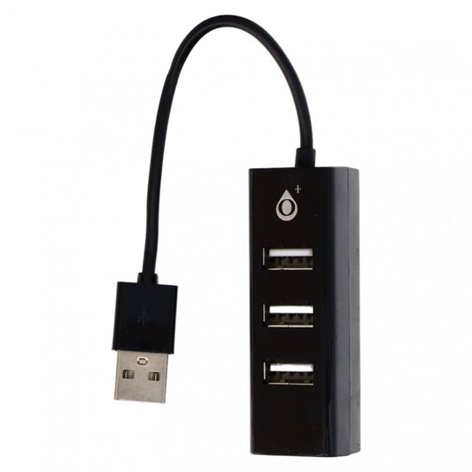 Adaptor Hub USB, 4 Porturi USB 2.0, 15 cm, Negru