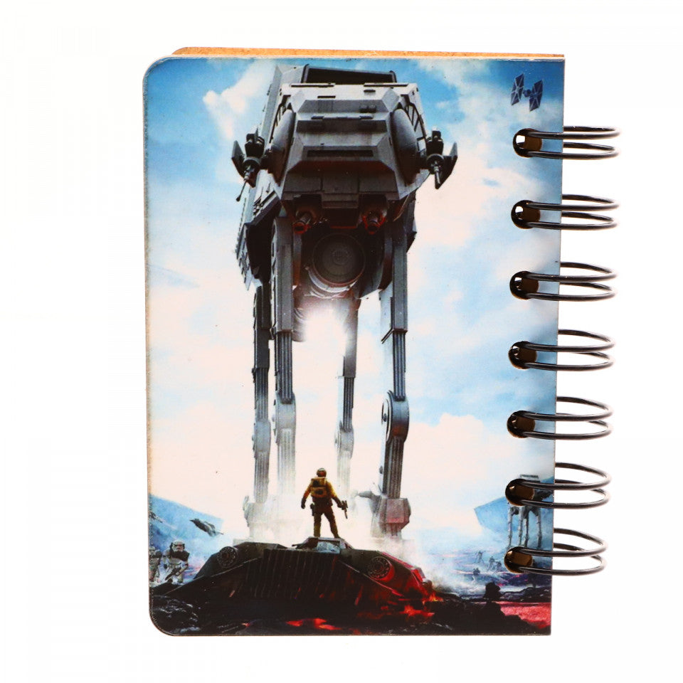 Agenda cu spirala, din lemn, Star Wars, 10 x 7 cm