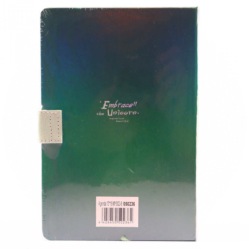Agenda Embrace the Unicorn, 13 x 19 cm, 244 file, Verde