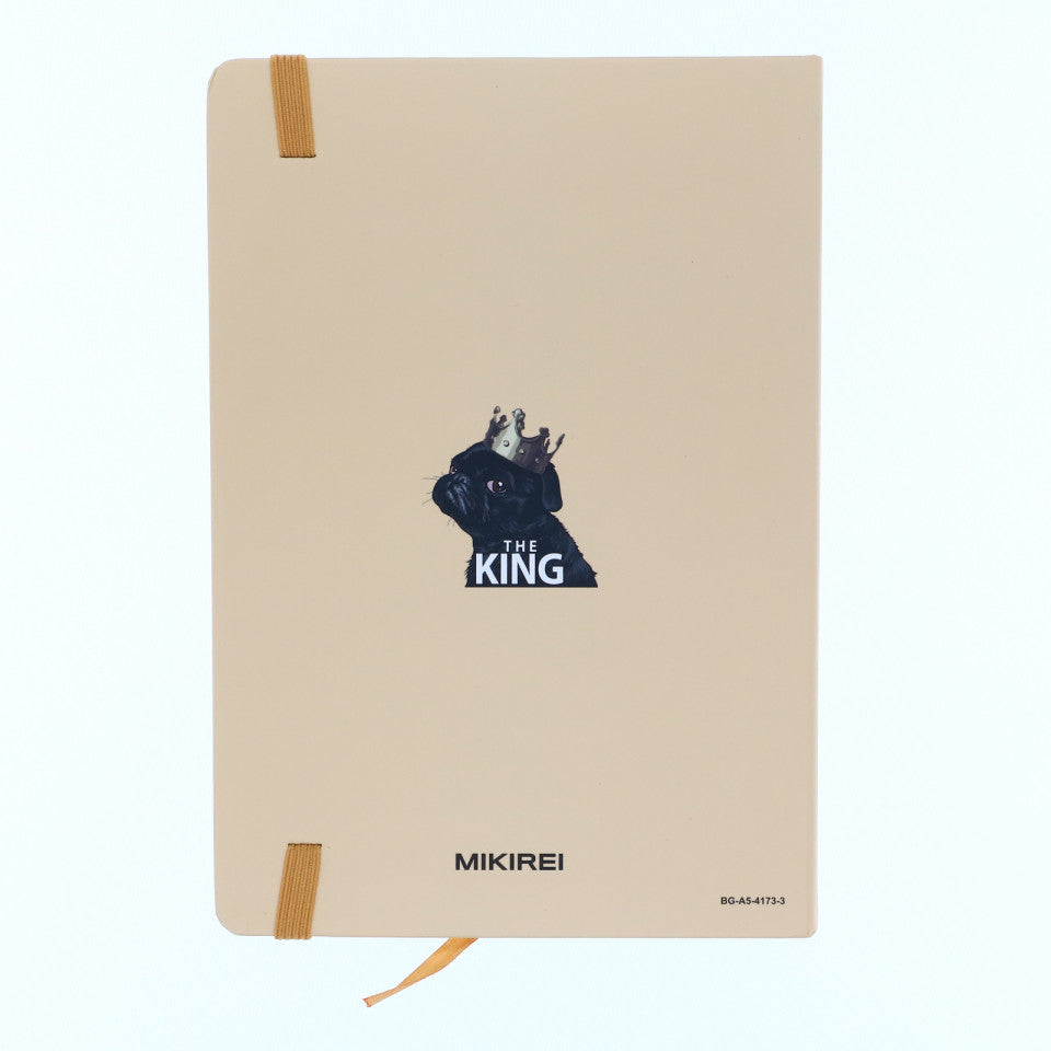 Agenda, nedatata, dictando, 96 pagini, catelus The King, 21 x 14.5 cm, Bej