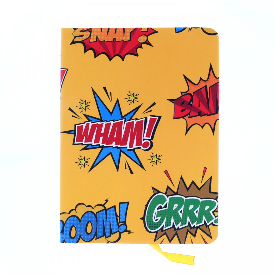 Agenda, nedatata, dictando, 96 pagini, imprimeu WHAM BOOM!, 10.5 x 14.5 cm, Multicolor