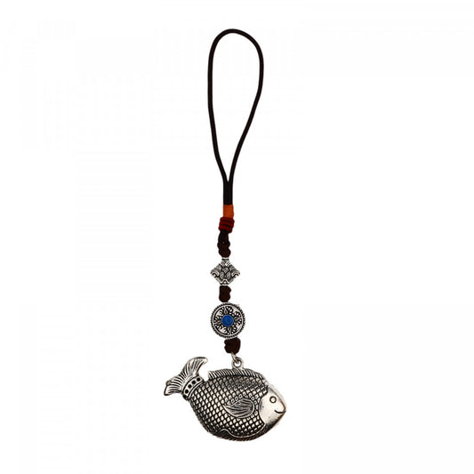 Amuleta Pestisorul pentru noroc si indeplinirea dorintelor, Feng Shui, 5.7 cm, Argintiu