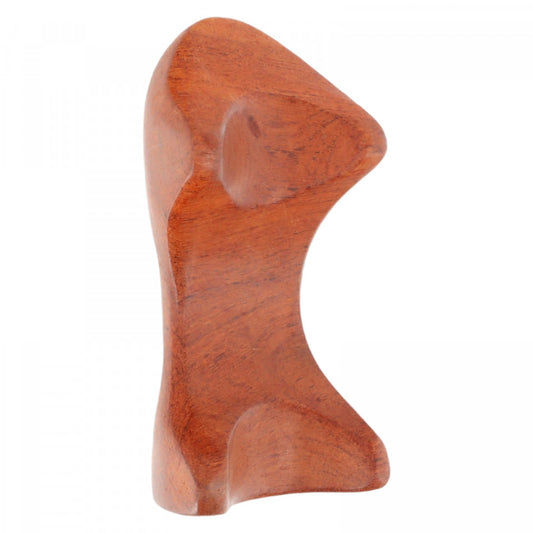 Aparat de masaj, reflexoterapie, lemn de santal, 6 x 13 cm, Maro