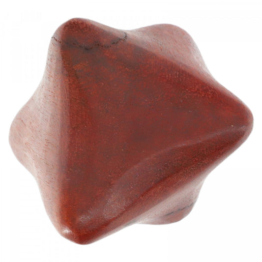 Aparat de masaj, reflexoterapie, romb, lemn de santal, 6.5 cm, Maro