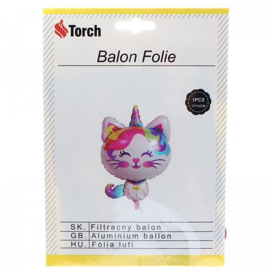 Balon folie, Pisicuta, 92 x 60 cm, Multicolor